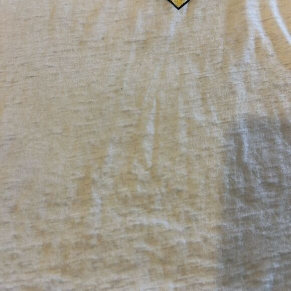 Chaser Women’s Sheer White Tank Top with Metallic Gold Heart - Size S - Picture 5 of 8